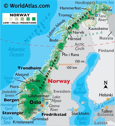 major landforms in norway.